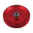 thumbnail image 2 of Universal Aluminum Wheel Gym Accessory for Fitness Equipment , Red, 110mm, 2 of 8