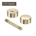 thumbnail image 4 of Unique Bargains 8Pack Metal Bag Strap Connect Buckles,12x22mm Purse Screw Fixing Rivets (Light Golden), 4 of 7