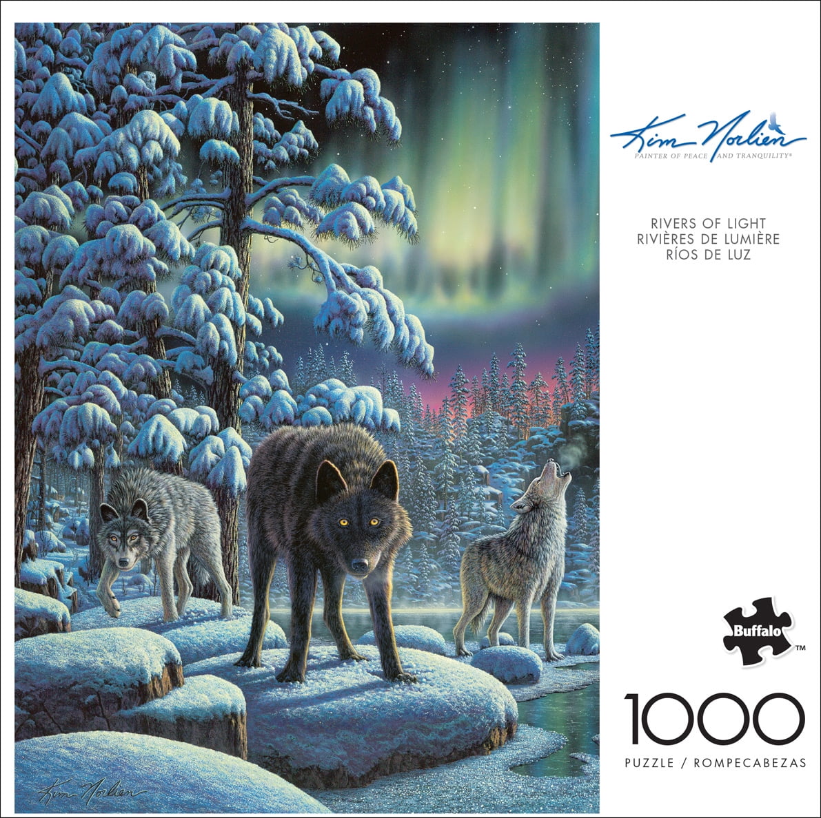 Buffalo Games Rivers of Light 1000-Piece 26.75 x 19.75-Inch Interlocking Jigsaw Puzzle for Adults Ages 14+