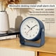 thumbnail image 2 of Reloj Despertador Pequeño de Metal, Silencioso, para Escritorio, Habitación, Oficina, Decoración, B, 2 of 5