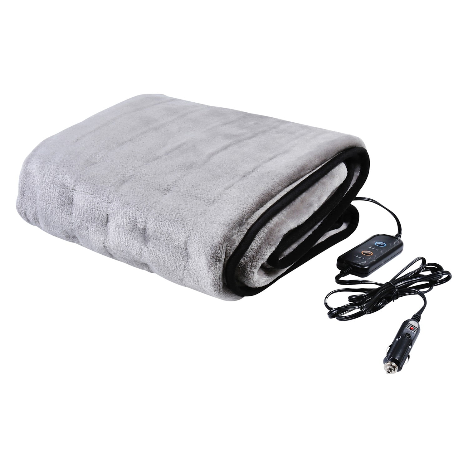 Great Working Tools Heated Electric Car Blanket, Gray 3 Heat Settings