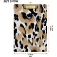 thumbnail image 2 of FMSHPON Print Leopard Clipboard Hardboard Wood Nursing Clip Board and Pull for Standard A4 Letter 13x9 inches, 2 of 7