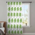 thumbnail image 4 of St. Patrick's Day Sheer Curtains 63 Inches Long, Spring Lucky Four-leaf Grass Watercolor Light Filering Curtains, Breathable Simi Curtain Privacy Drapes for Living Room Bedroom Window Treatment, 4 of 9