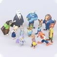 thumbnail image 2 of 12pcs Zootopia Zootropolis Judy Hopps Nick Wilde Mr Big Mini Doll Toys Figures Collectible Models Cake Cupcake Toppers Decoration Kids Birthday Gift, 2 of 4