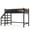 Black+Stairs, variant on Bellemave Twin XL Loft Bed with Storage Basket and Bookshelf, Heavy Duty Loft Beds Frame with Clothing Rack and Safety Wavy Guardrails, Large Under-Bed Space for Bedroom (Blackļ¼