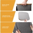 thumbnail image 3 of Large Laundry Hamper, 100L Waterproof Laundry Basket with Lid and Removable Bag, Collapsible Tall Clothes Hamper with Bamboo Handles for Clothes Toys in Dorm Bedroom Bathroom, Grey, 3 of 6