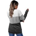 thumbnail image 7 of ONLYSHE Long Sleeve Tunic Tops Casual Sweatshirts for Women Crewneck Color Block Pullover T Shirts Lounge Wear, 7 of 7
