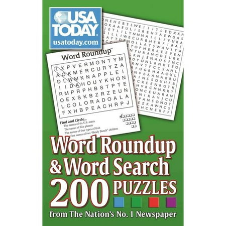 Usa Today Word Roundup Amp Word Search 200 Puzzles From The