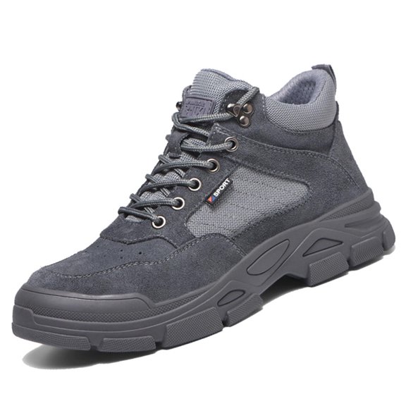 AUXDIQ Safety Trainers Men Women Steel Toe Cap Work Shoes Comfy Construction Industrial Sneakers