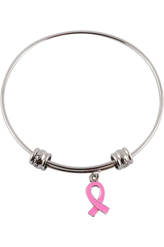 Pink Ribbon Fancy Bangle
