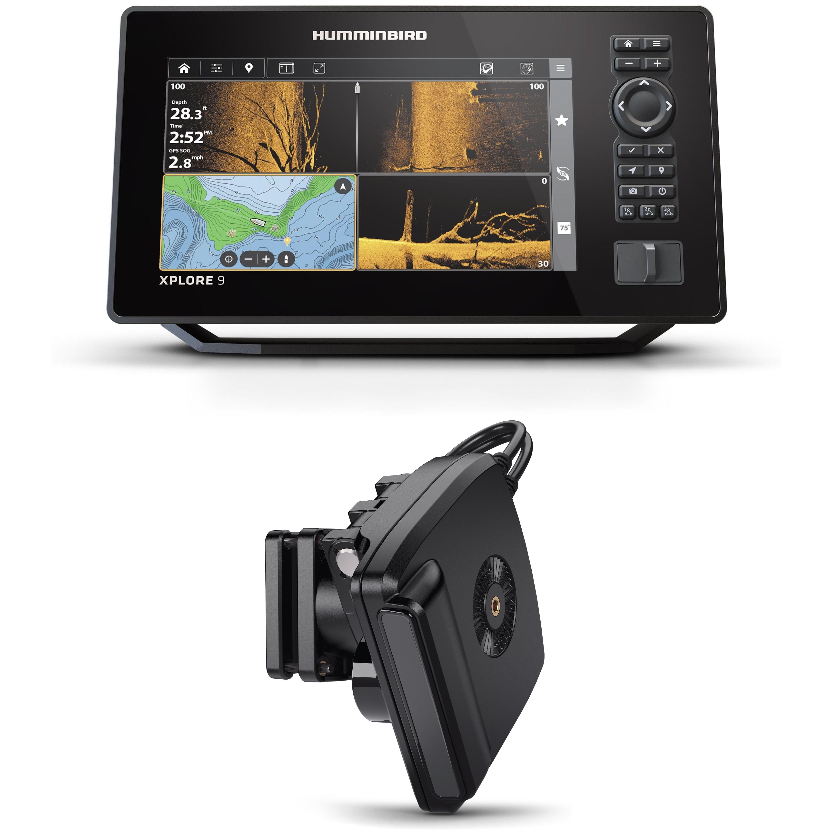 Humminbird Wireless HELIX 12 CHIRP MEGA DI+ GPS G4N Fish