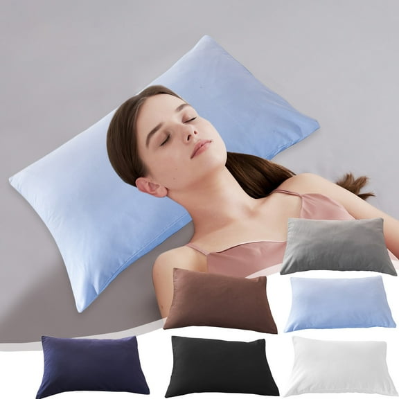 Taotanxi Microfiber Standard Pillowcases Set of 1, Soft Wrinkle Resistant and Easy Care Pillow Cases with Envelope Closure, 17x25 inches, Black