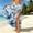 Multicolor6, variant on Women Sarong High Slit One Size Swimsuit Coverups Summer Plaid Print Chiffon Wraps Beach Bikini Bathing Suit Swimwear Wrap Cover Up