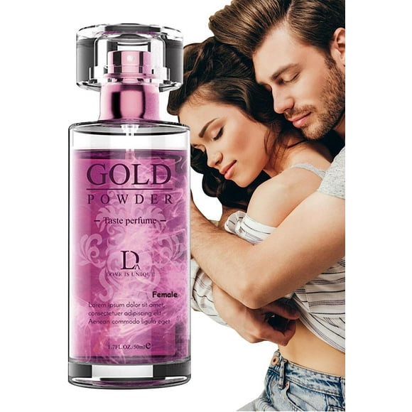 Golden Lure Pheromone Perfume, Lure Perfume for Men&Women, 50 ml Body Essential Oil Perfume Cologne Unisex Spray Pheromone Perfume for Men and Women(2 pcs)
