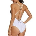 thumbnail image 6 of One Piece Swimsuit Bathing Suit for Women Tummy Control Women V Neck Fashion Print Strap Swimsuit Sexy Bikini Swimwear Bathing Backless Sleeveless Swimsuit, 6 of 7