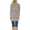 thumbnail image 2 of HOWCOME Fall Long Sleeve Side Split Casual Loose Tunic Womens Blouses, 2 of 5