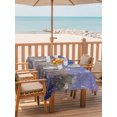 thumbnail image 2 of Outdoor Table Cloth with Umbrella Hole and Zipper,Spring Floral Waterproof Rectangle Tablecloth 60"x102",Pastoral Flowers Oil Painting Modern Art Purple Table Cover for Outside Party Patio Picnic, 2 of 8