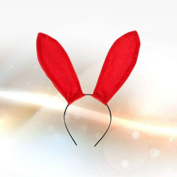 BESTYASH Animal Ear Hair Hoop Headdress Red Cloth Performance Style for Cosplayers 1Pack