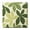 Leaf, variant on Floral Printed Shag Area Rug, Soft Plush Bath Mat, Square Green Plant Pattern, Rubber Non-Slip Backing, Machine Washable Great for Kitchen Bathroom Bedroom and Living Room