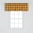 thumbnail image 2 of Ambesonne Orange Valance Pack of 2, Tangerine Tones Citrus Art, 54"X18", Charcoal Grey Orange, 2 of 4