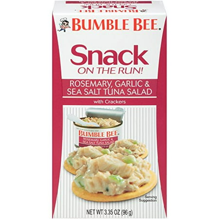 Bumble Bee Window (Bumble Bee Snack On The Run! Rosemary, Garlic & Sea Salt Tuna with Crackers, 3.5 oz Tuna Snack Kit, Good Source of)