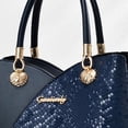 thumbnail image 3 of Stylago Handbags and Purses 2026 Shiny Shoulder Bags for Women Top Handle Leather Crossbody Tote Travel Gift for Ladies Blue, 3 of 5