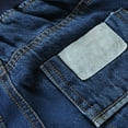 thumbnail image 3 of Kiijoy Toddler Boys Casual Straight Leg Jeans Relaxed Fit Pull-On Denim Pants, Sizes 2-3, 3 of 8