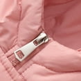 thumbnail image 6 of HAiming Girls Winter Coats Hooded Jackets Long Sleeve Solid Color Medium Length down Coats Snow Outwear Warm Soft Clothes, 6 of 7