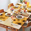 thumbnail image 2 of Farmhouse Sunflower Placemats Set of 4, Machine Washable Heat Resistant Linen Table Mats with Boho Floral Pattern Featuring Butterflies, Bees, and Yellow Blooms for Rustic Dining, 2 of 6