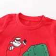 thumbnail image 5 of Zhuashum Toddler Girls Clothers 2-3 Yearschristmas Long Sleeved T Shirt Spring And Autumn Santa Printed Shirt Xmas Casual Loose Tops Comfortable Outfits Red, 5 of 7