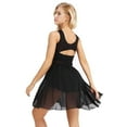thumbnail image 4 of YONGHS Women Lyrical Modern Dance Costume Ice Skating Ballet Leotard Dress XS-3XL Black S, 4 of 7