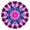 Colorful Tie Dye, variant on Colorful Tie Dye Mandala Pattern Round Fitted Tablecloth with Elastic Edge,Dining Table Cover Waterproof,Outdoor Round Tablecloth for Camping,Dining,Indoor and Outdoor