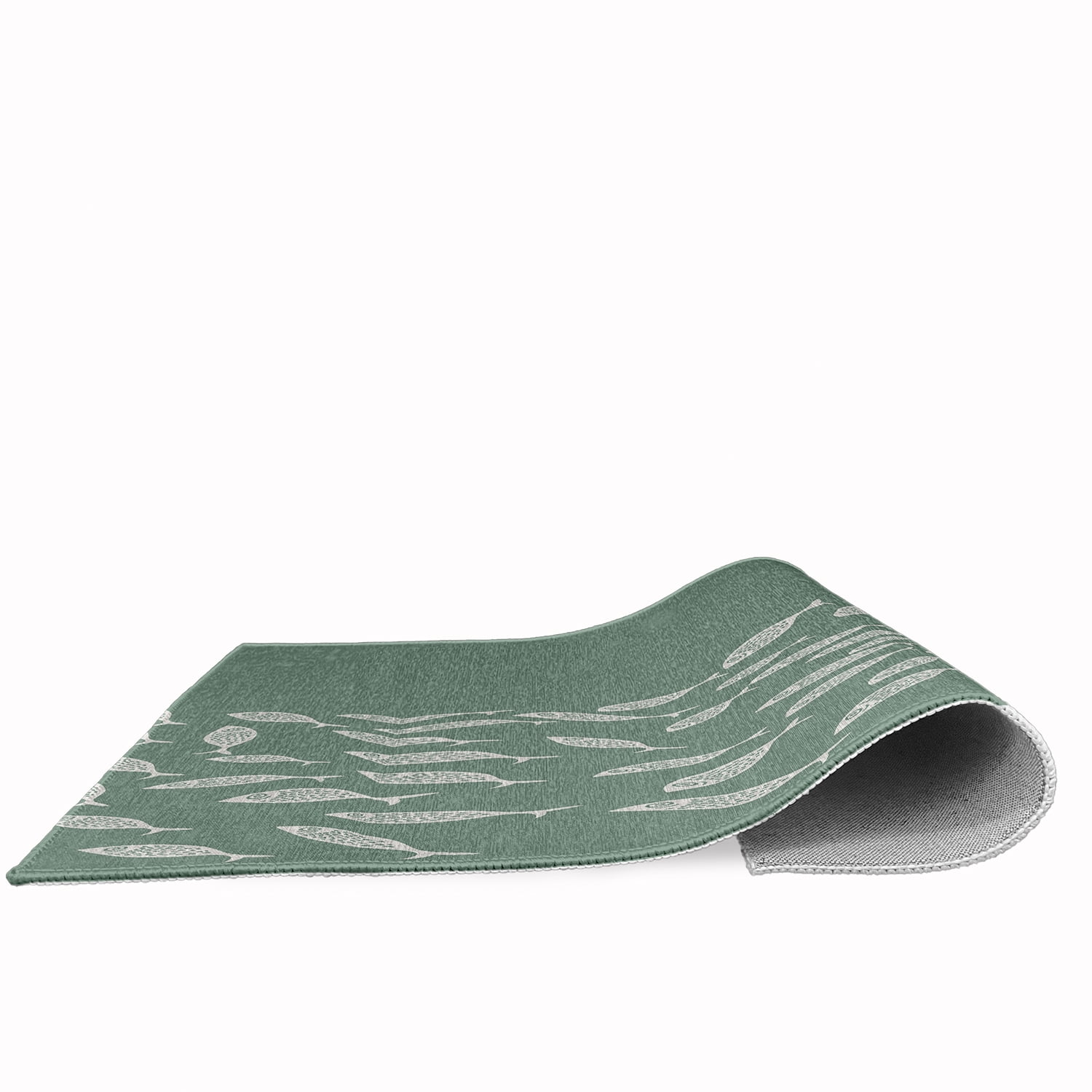 Simply Daisy 2' x 3' Escuela Nautical Chenille Rug, Sage