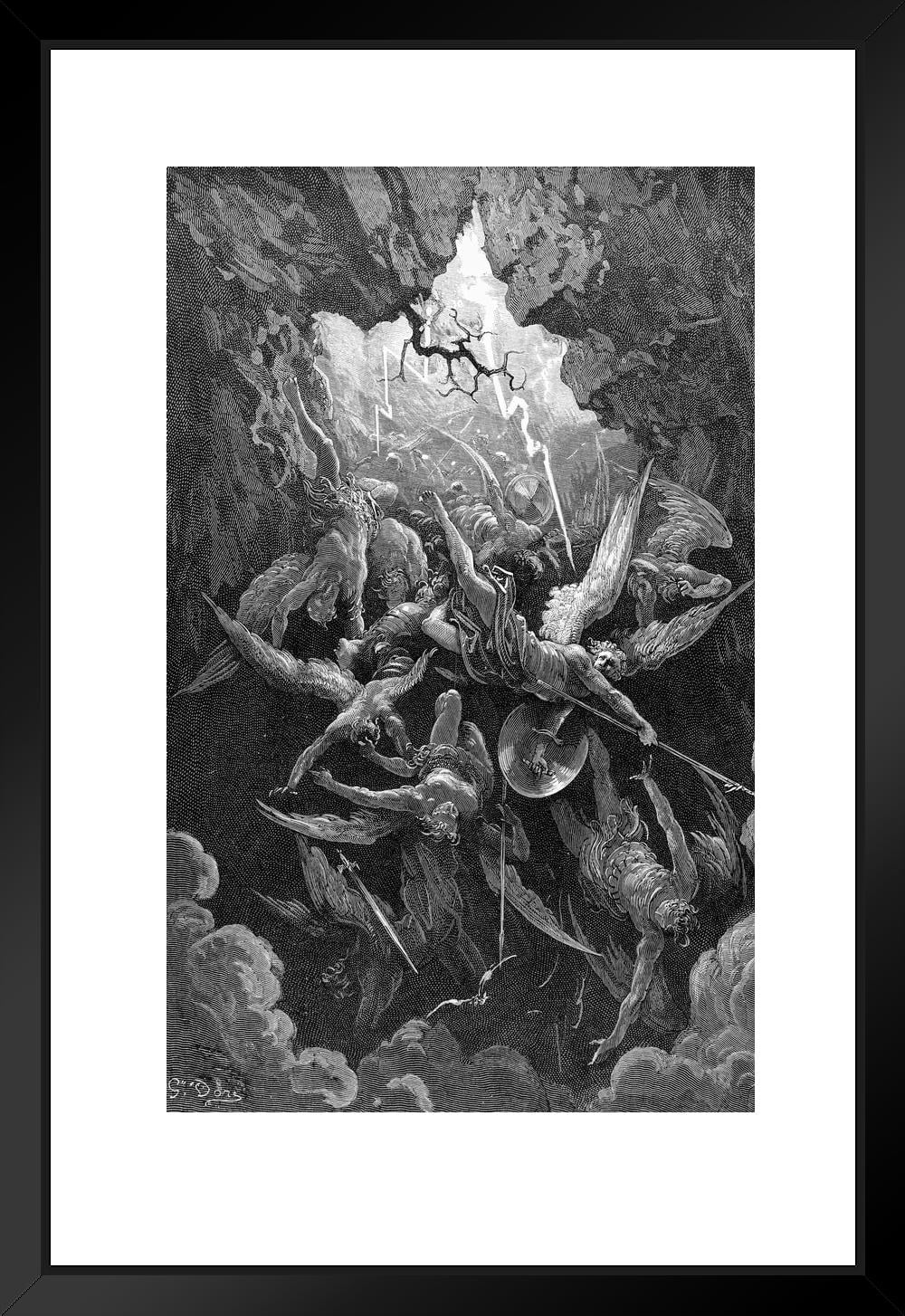 The Mouth of Hell Engraving by Gustave Dore Poster Paradise Lost Book ...