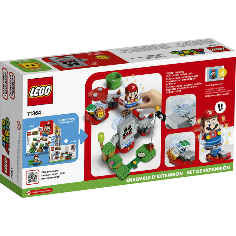 Taktil sans uøkonomisk Slovenien LEGO Super Mario Whomp's Lava Trouble Expansion Set 71364 Building Set (133  Pieces) - Walmart.com