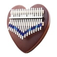 thumbnail image 1 of 17 llaves  Piano madera percusión instrumento Musical regalo Corazón marrón perfke piano de pulgar kalimba, 1 of 6