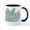 White/Navy Inside, variant on CafePress - Libra Peaceful Baseball - 11 oz Ceramic Mug - Novelty Coffee Tea Cup