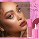 thumbnail image 2 of QIBEST-pintalabios líquido mate marrón oscuro, maquillaje de terciopelo resistente al agua, brillo de labios duradero, pigmento Sexy, tinte de labios rojo, cosméticos, 2 of 5