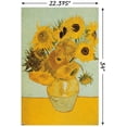 thumbnail image 6 of Sunflowers by Vincent van Gogh Wall Poster with Push Pins, 22.375" x 34", 6 of 6