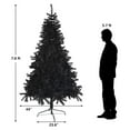 thumbnail image 6 of Drevy Black Artificial Tree 8 Feet Christmas Tree Artificial Pine Tree PVC Branch with Sturdy Meatl Stand, 6 of 7