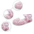 thumbnail image 3 of Gyujnb Girls Glitter Jelly Sandals Soft Sole Casual Footwear, Adjustable Strap Closed Toe Water Shoes (Toddler, Little Girls),4.5-5 Years, 3 of 7