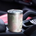 thumbnail image 5 of 30oz Pioneer Flower Floral Print Pattern Tumbler, Double Wall Vacuum Insulated Cup, BPA-Free Leak Proof Lid & Reusable Straws, Hot 12h, Cold 34h, 5 of 6