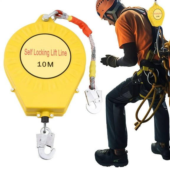 WZTO Safety Yoyo Fall Protection | Sturdy Fall Arrest Lanyard Roofing Lifeline | Sensitive, Sturdy Safety Harness Lanyard, for Wind Turbines, Inspection