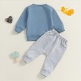 thumbnail image 4 of Xudanell Boy Baby Clothes Boys Winter Trousers Suit Letter Printed Long Sleeved Sweatshirt Pullover Tops And Trousers 3 6 12 18 24 Months 2T 3T Outfits Boy Clothes, 4 of 7