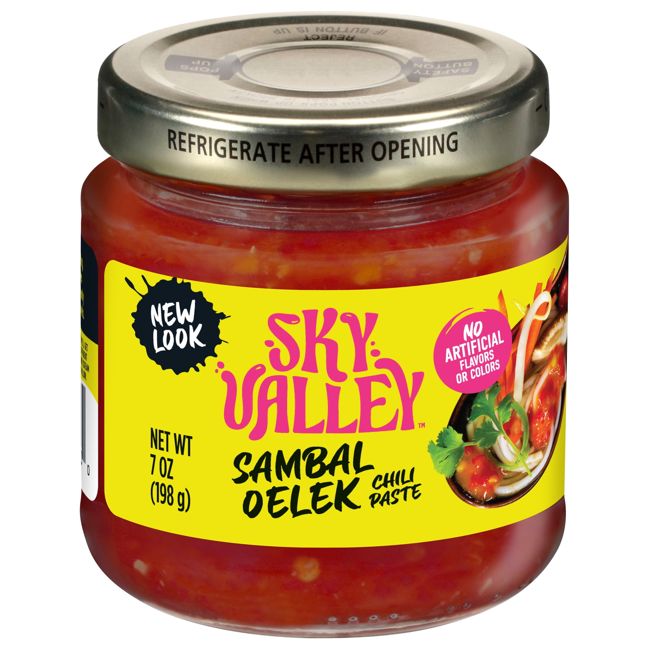 (3 pack) Sky Valley Sambal Oelek Chili Paste 7 oz