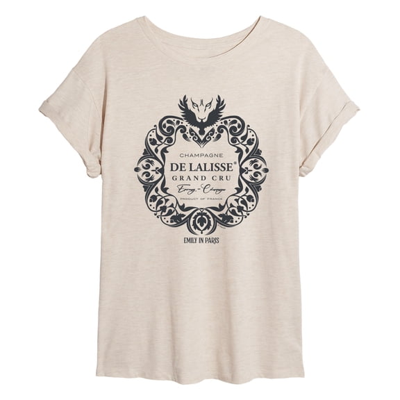 Emily in Paris - De Lalisse Grand Cru - Juniors Oversized Graphic T-Shirt