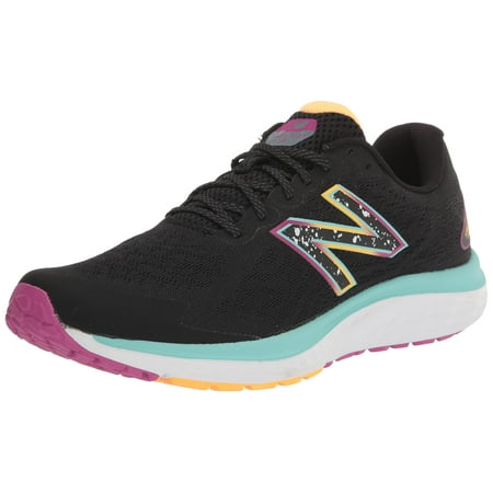 New Balance Women's Fresh Foam 680 V7 Running Shoe, Black/Surf/Lemonade, 8.5