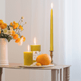 thumbnail image 6 of Pure Beeswax Pillar Candles Set of 2, Size 2"x4", 40 Hour Burn Time Each,80 Hours for Set, Unscented Candles, Yellow(Raw), 6 of 6