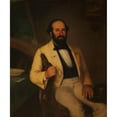 thumbnail image 2 of Prilidiano Pueyrredòn 15x17 Black Ornate Wood Framed Double Matted Museum Art Print Titled - Portrait of Santiago Calzadilla (1859), 2 of 5