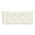 thumbnail image 4 of vidaXL Garden Bench Cushion Melange Cream 47.2"x19.7"x2.8" Fabric, 4 of 7